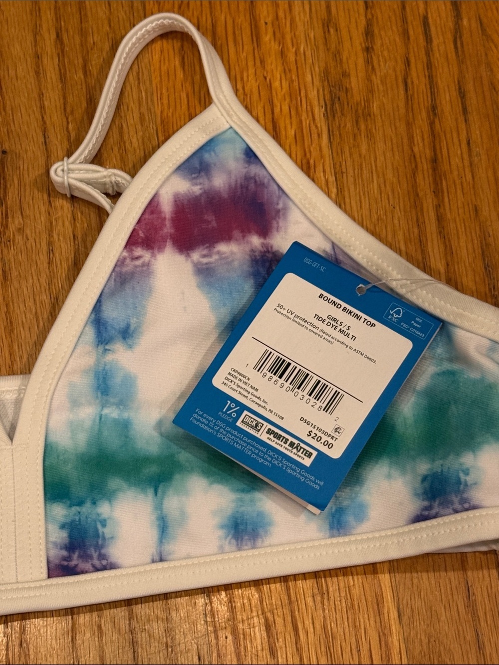 DSG Tie-Dye Top and Bottom Girls Swim Set - Picture 5 of 6